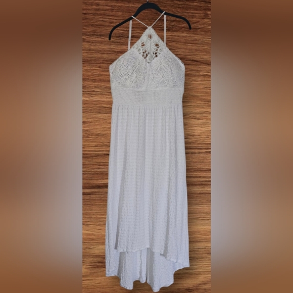**Summer Dress Sale** Lace Halter High-Low Dress Women XL - NWT - Picture 1 of 6